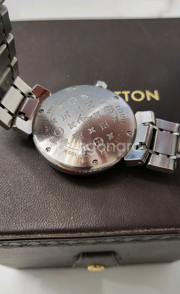 루이비통 땅부르 스틸 밴드 남성 시계 남자 팔찌--7