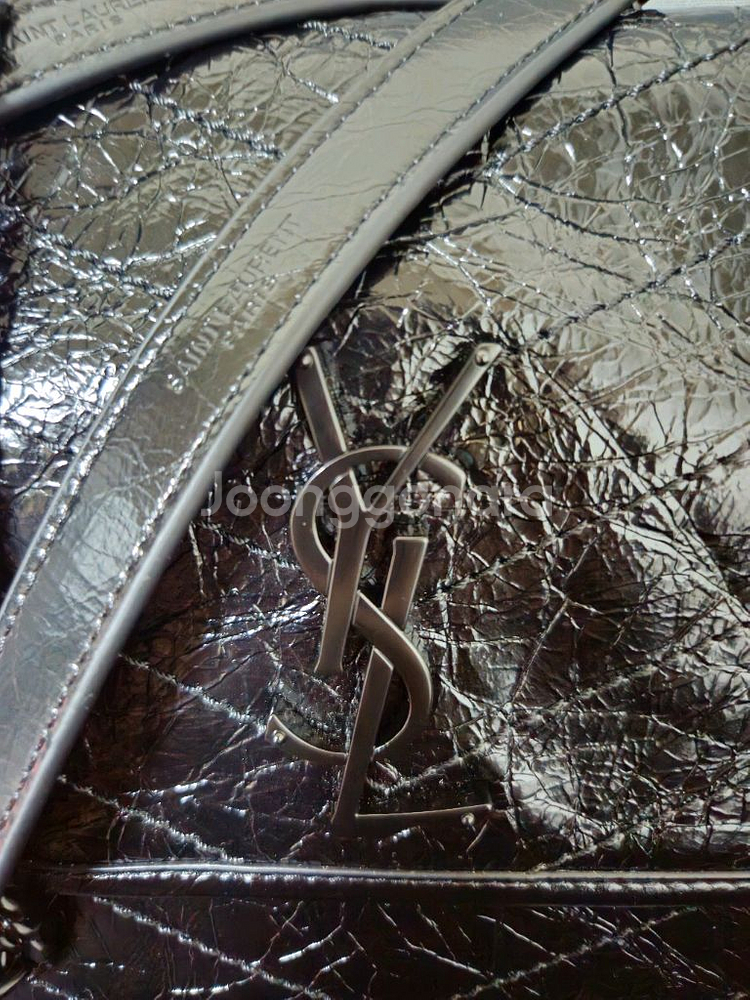 생로랑 니키백 미디엄 블랙체인--3