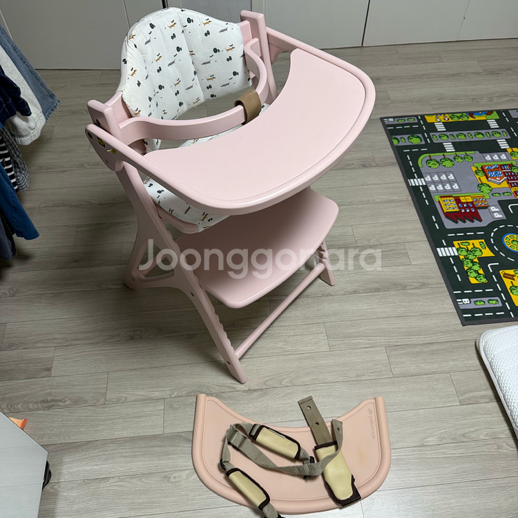 야마토야 아기 식탁의자 하이체어 세트--1