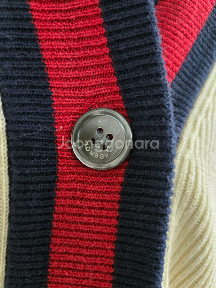 스튜디오톰보이 배색 가디건--3