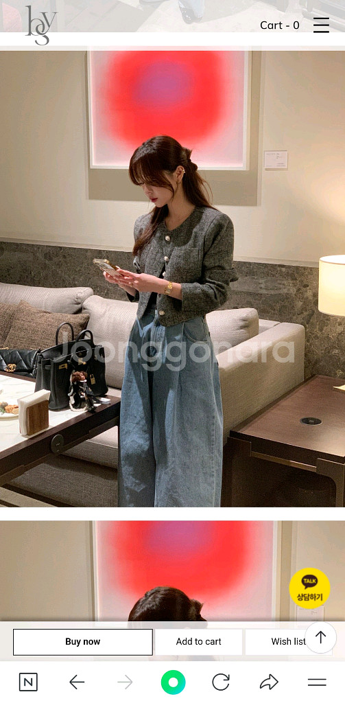 [마지막]바이씨니 헤링본셋업 (스커트 라지)--5