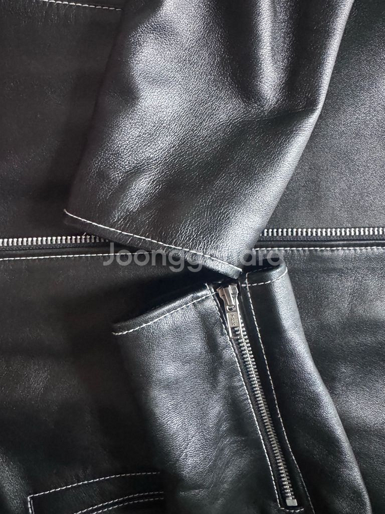 도프제이슨 스티치 램스킨 싱글가죽자켓(L) 택배비포함 7만5천원--4