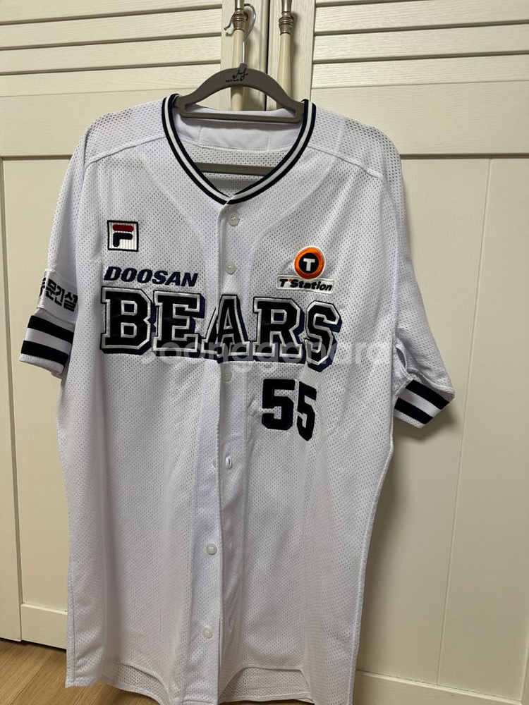 두산베어스 이승진 선수실착 야구 유니폼 어센틱 선수지급용--0
