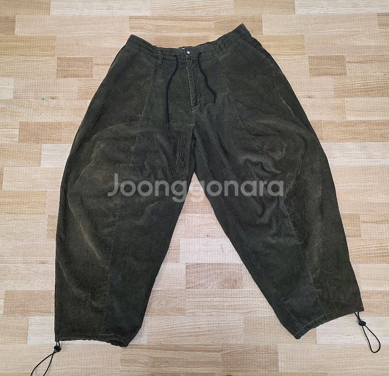 코듀로이 와이드 벌룬 팬츠--0