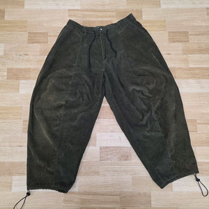 코듀로이 와이드 벌룬 팬츠