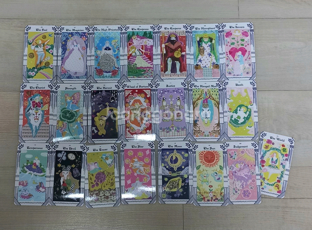 이브루루도 타로책 운명의 타로점 + 22장 메이져 타로카드--6