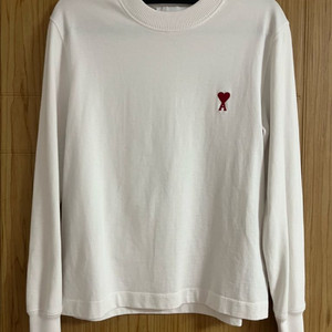 아미 라이트웨이트 스몰하트 맨투맨 화이트 XXS