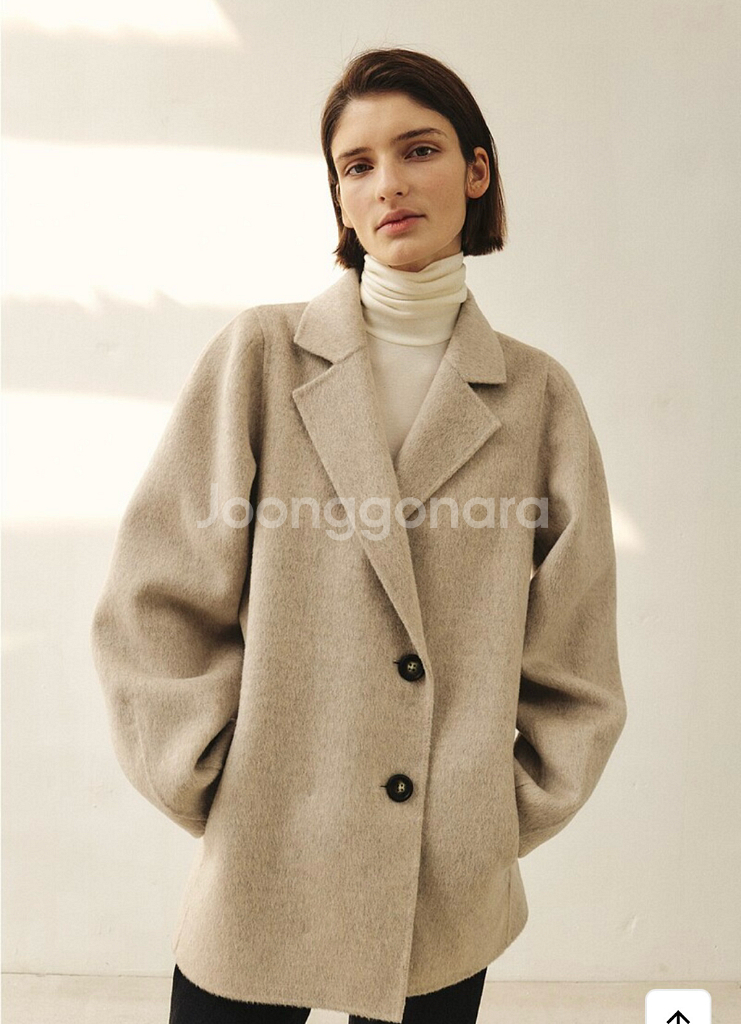 모한 프리미엄 울 코트 새상품 XS--15