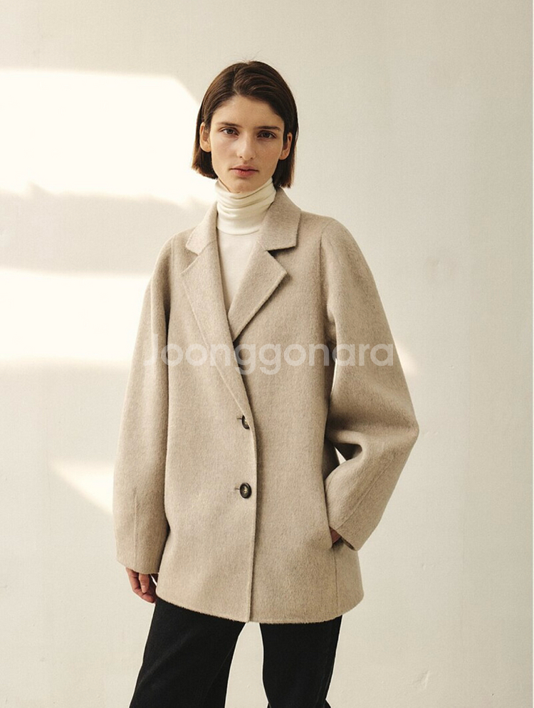 모한 프리미엄 울 코트 새상품 XS--11