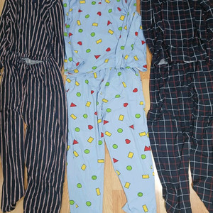 주니어 15호 피치기모면 짱구 실내복 잠옷 3세트18000원 상태최상