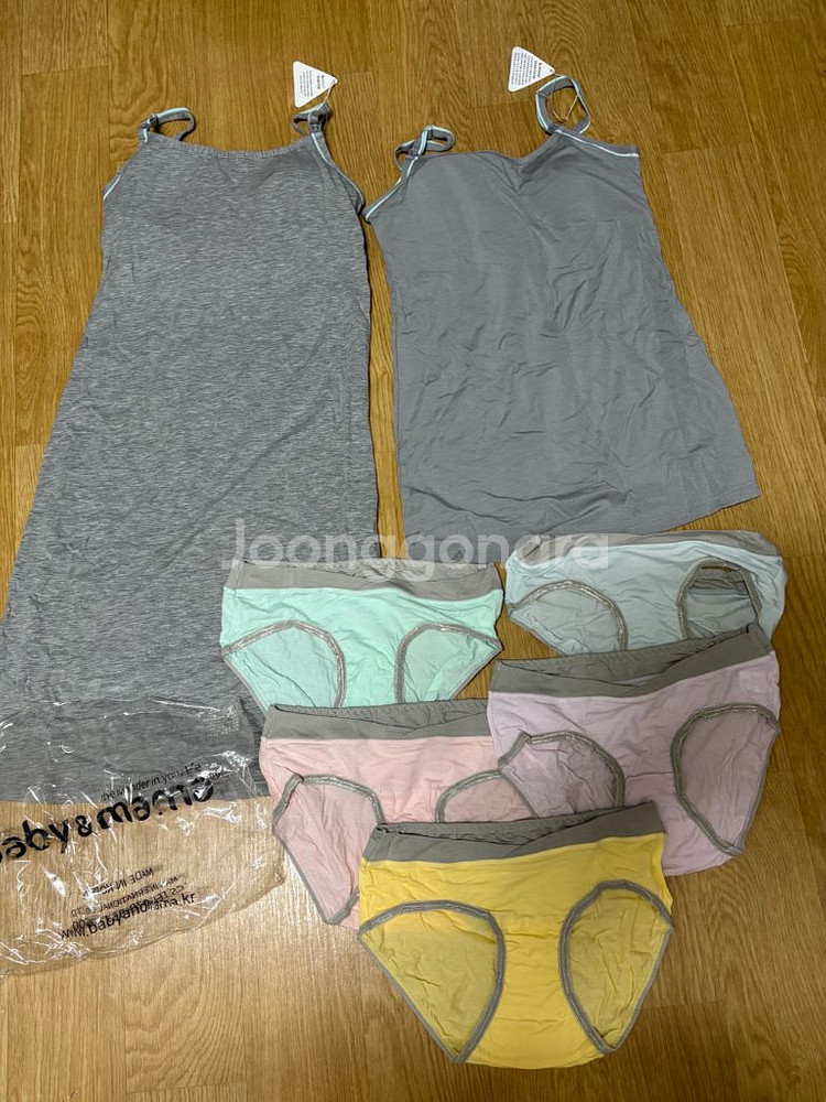 baby&mama 수유나시 원피스 + 팬티5종세트--0