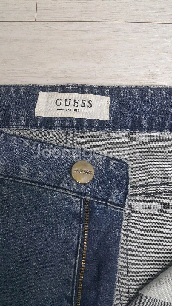 GUESS 게스(사방스판) 금장대님 34인치(No.785)드라이완료!--4