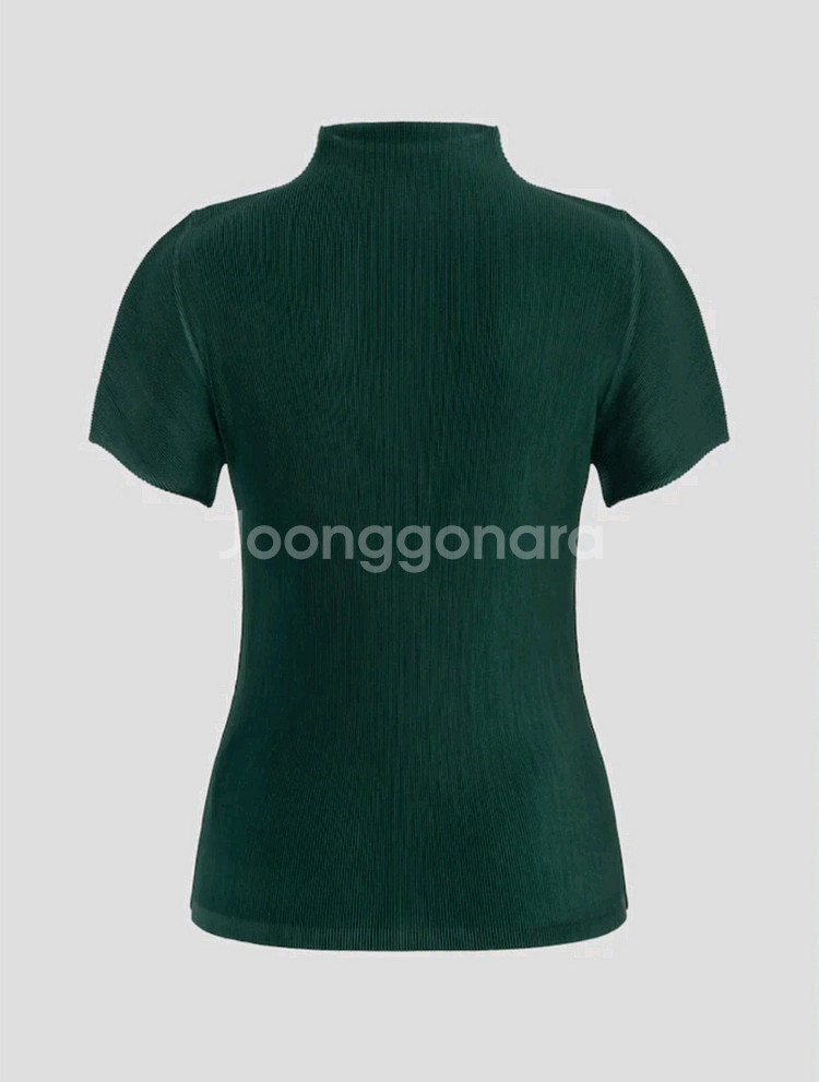 이세이미야케 플리츠플리즈 탑 6월 먼슬리 미스트 다크 그린 3사이즈--1