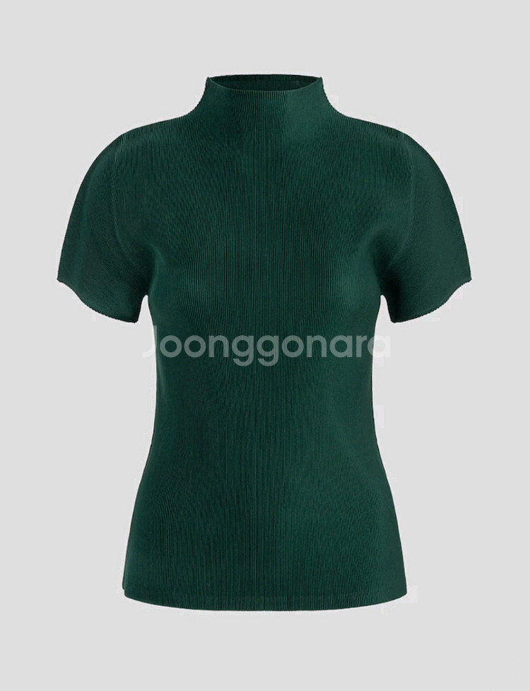 이세이미야케 플리츠플리즈 탑 6월 먼슬리 미스트 다크 그린 3사이즈--0