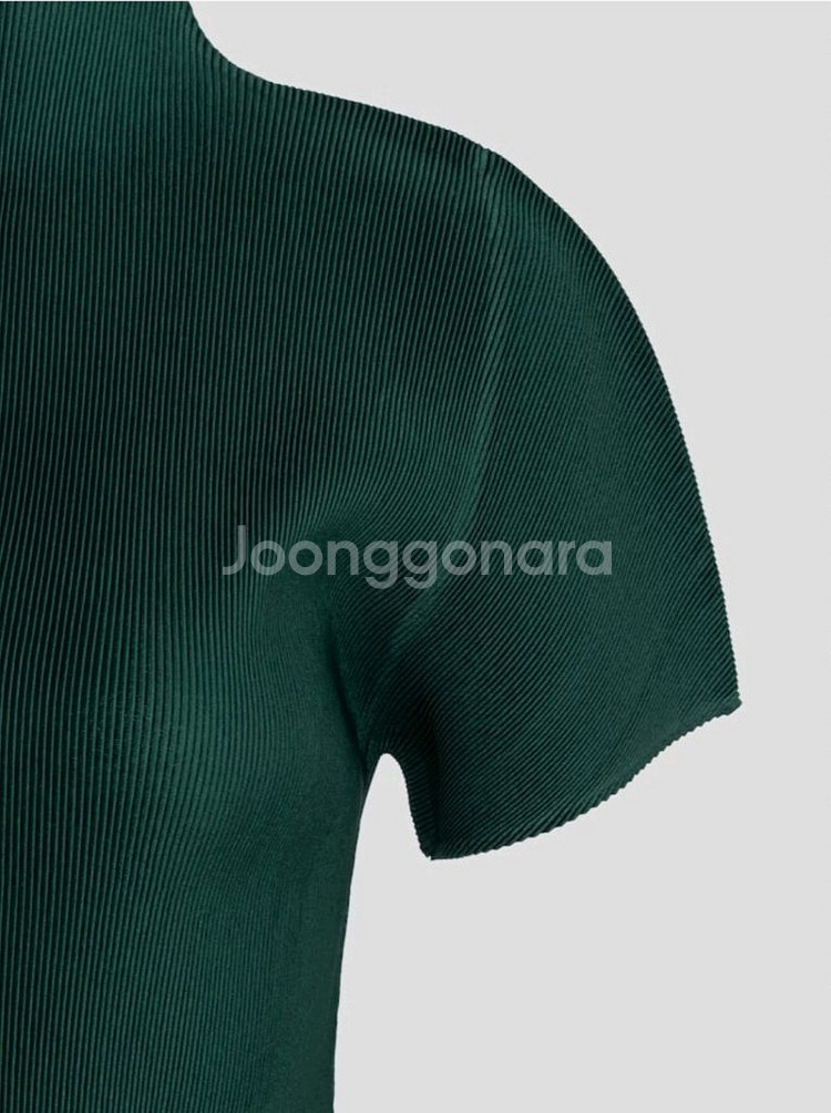 이세이미야케 플리츠플리즈 탑 6월 먼슬리 미스트 다크 그린 3사이즈--3