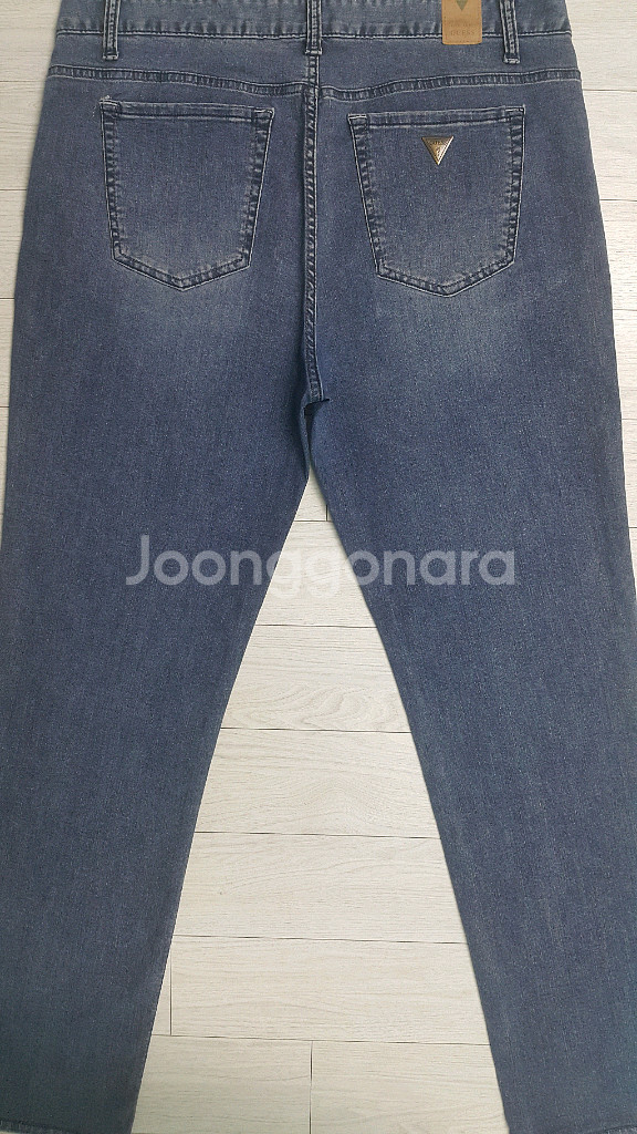 GUESS 게스(사방스판) 금장청바지 35인치(No.785)드라이완료!--6