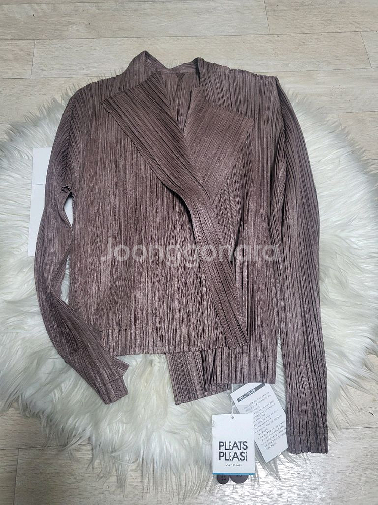 이세이미야케 플리츠플리즈 자켓 플리츠 자켓 브라운 3사이즈--2