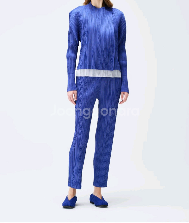 이세이미야케 플리츠플리즈 자켓 플리츠 자켓 브라운 3사이즈--7