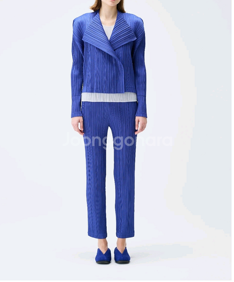 이세이미야케 플리츠플리즈 자켓 플리츠 자켓 브라운 3사이즈--6