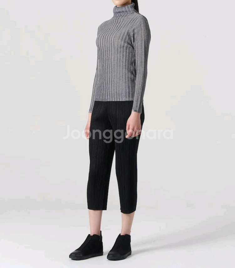 이세이미야케 플리츠플리즈 탑 립플리츠 베이직 탑 그레이 3사이즈--7