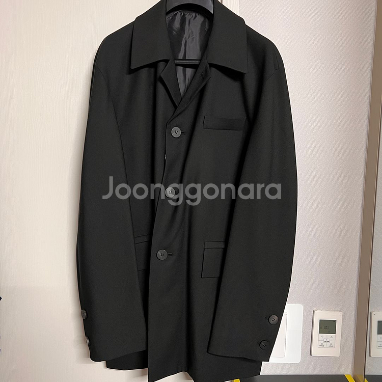 우영미 쓰리버튼 자켓 블랙 50 사이즈 새제품 팝니다. 블레이저 울자켓--0