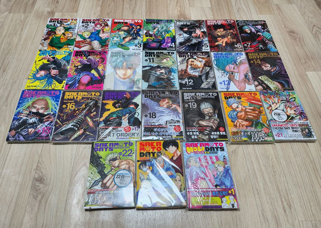 사카모토데이즈 만화책(1~22권+그외2권,미개봉 및 특전 일부)--1