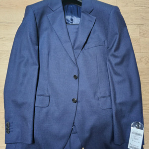 남성 정장 세트 순모 체크네이비 105 새상품 동복