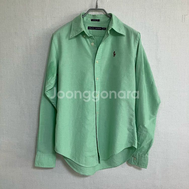 폴로 랄프로렌 클래식핏 민트 셔츠--0