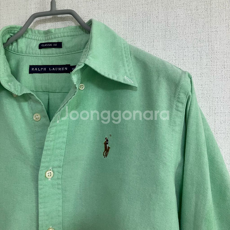 폴로 랄프로렌 클래식핏 민트 셔츠--1