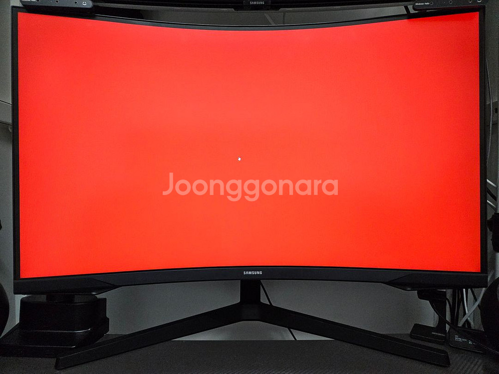 삼성 32인치 게이밍 모니터 144Hz 커브드 + 모니터암--1