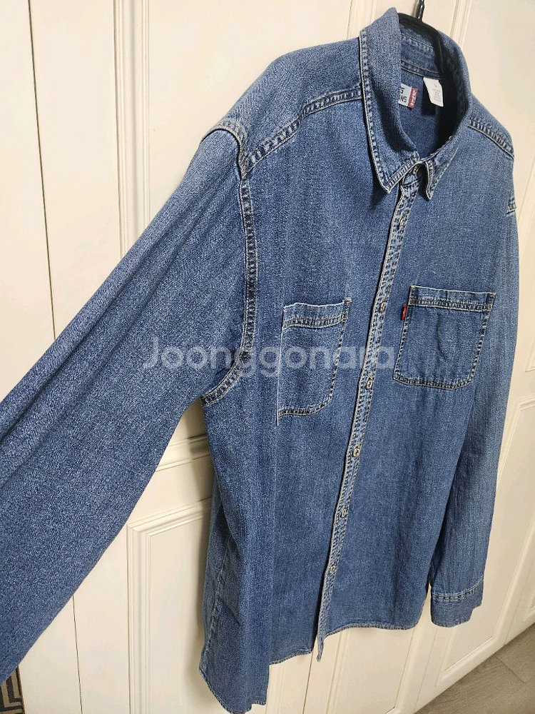 (2XL)리바이스 남성 데님 셔츠 청남방--3