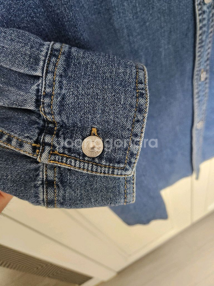 (2XL)리바이스 남성 데님 셔츠 청남방--4