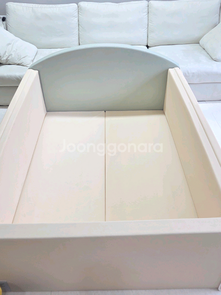 주다르 프렌치바닐라 프리미엄 아기침대--1