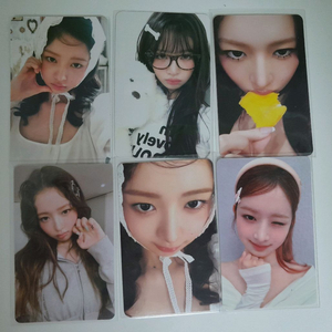 6장 일괄 덤드림) 아이브 시크릿 레이 정품 포카