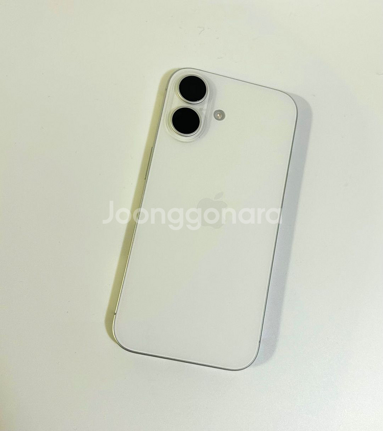 아이폰16 화이트 256GB 특S급 중고폰공기계--0