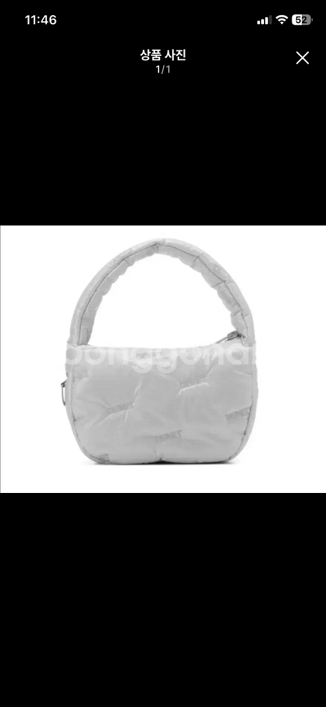 다이닛 클라우드 미니 토트백 실버 그레이--0