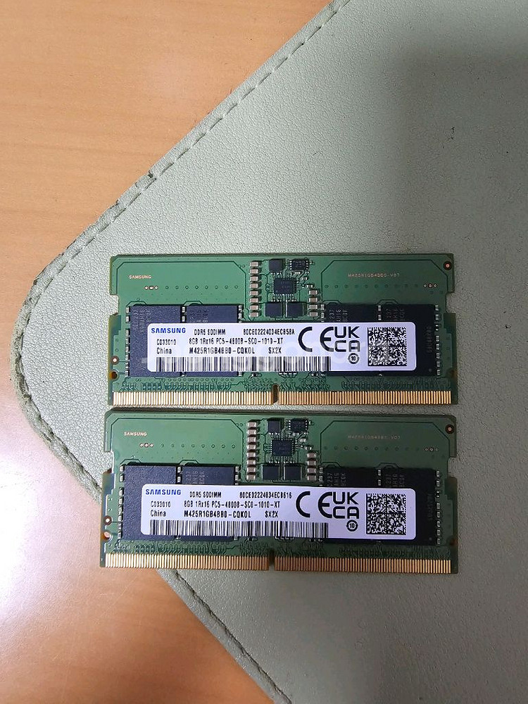 노트북용 삼성 DDR5 4800 32GB 메모리 (16x2)--0