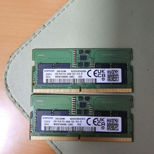 노트북용 삼성 DDR5 4800 32GB 메모리 (16x2)