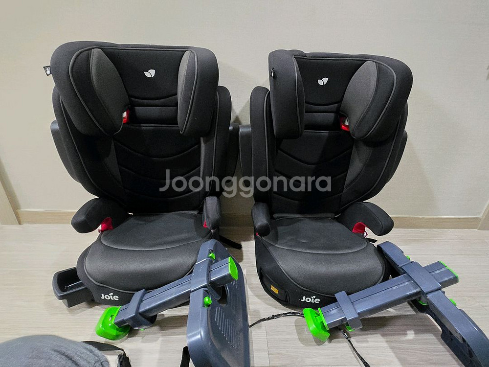 조이 주니어 카시트+폴레드 쿨시트+니가드 발받침 일괄--1