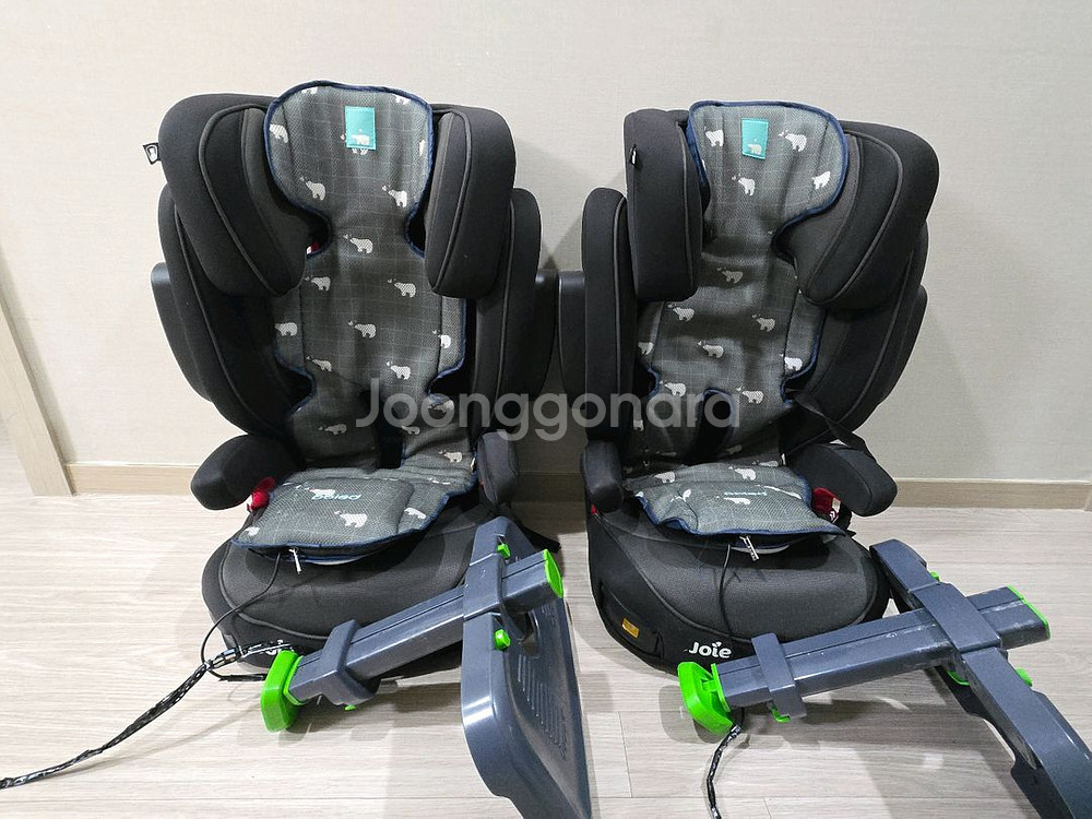 조이 주니어 카시트+폴레드 쿨시트+니가드 발받침 일괄--0