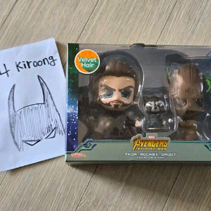 핫토이 코스베이비 토르, 로켓라쿤, 그루트 세트 어벤져스 : 인피니티워 (미개봉)