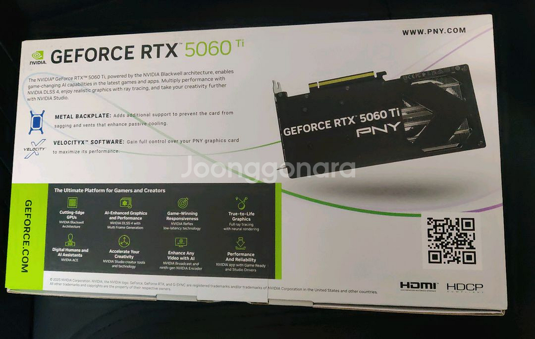 [미개봉] PNY RTX 5060TI 팝니다(제이씨현)--1