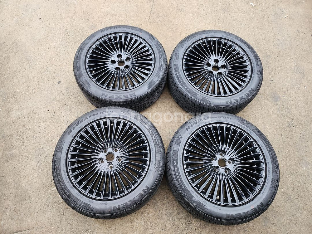 제네시스G90 18인치 신품급 블랙휠 순정휠 중고휠타이어 / K9 에쿠스 EQ900--0