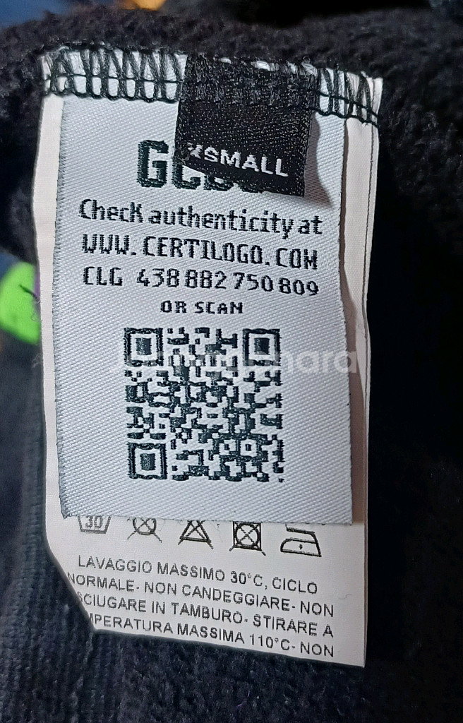 정품인증 GCDS 네온 로고 사이드라인 조거 팬츠 XS--3