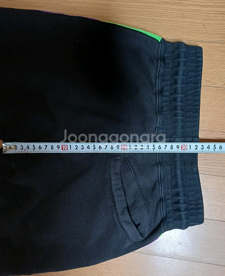 정품인증 GCDS 네온 로고 사이드라인 조거 팬츠 XS--7