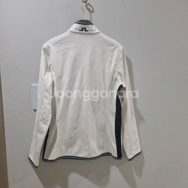 J.LINDEBERG 제이린드버그 화이트 기모 집업 재킷--4