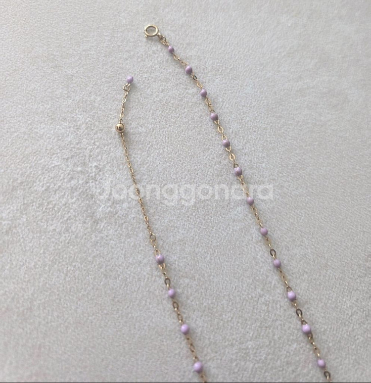 소윰 14k 레진 네크리스 (라일락컬러) 일반기장--3