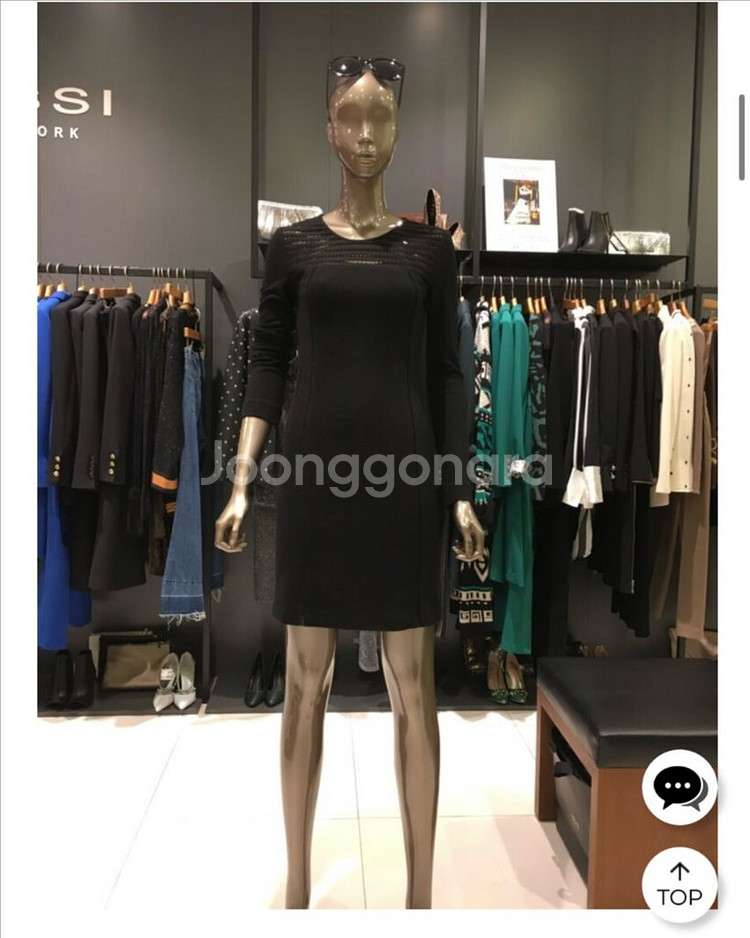 연말룩 제시뉴욕 블랙 시스루 미니원피스--0