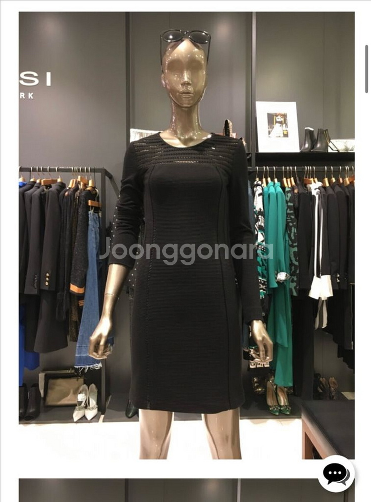 연말룩 제시뉴욕 블랙 시스루 미니원피스--1