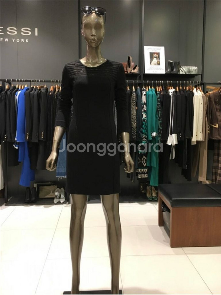 연말룩 제시뉴욕 블랙 시스루 미니원피스--7